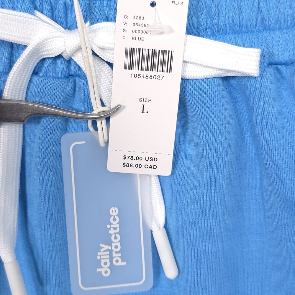 ANTHROPOLOGIE Daily Practice New Women's‎ LARGE Willow Mini Skirt Blue Sporty - Picture 11 of 14